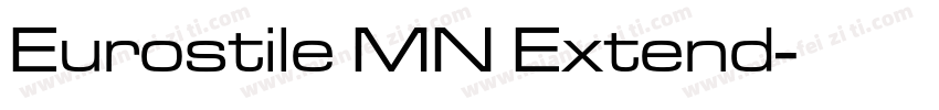 Eurostile MN Extend字体转换